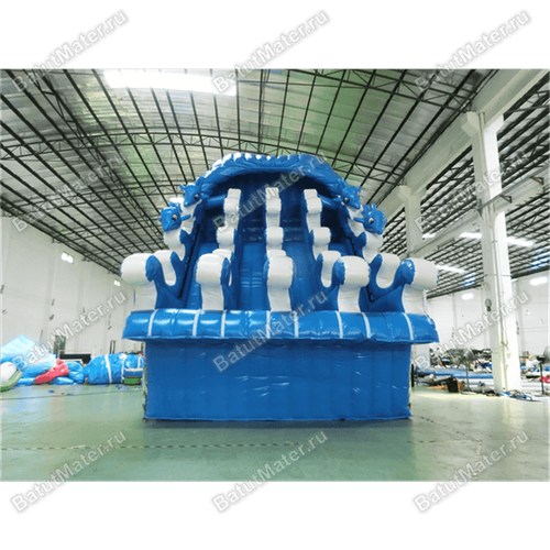 Надувная водная горка для бассейна «Сальто дельфина» 8*6*7 м