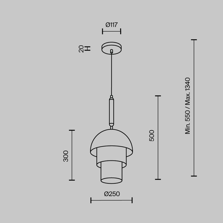 Подвесной светильник MODELUX MODESTYLE MS.220.250 BS