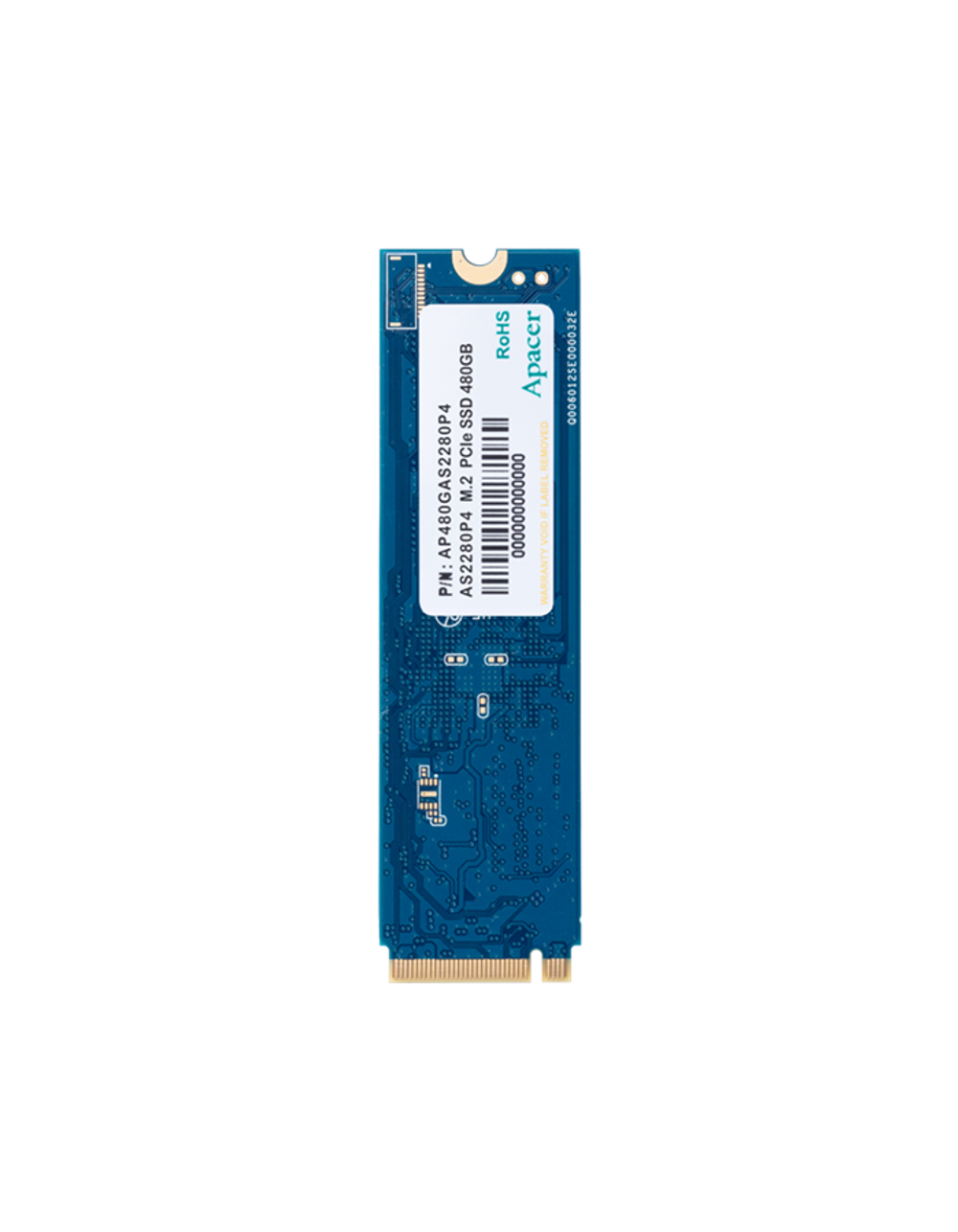 Apacer SSD AS2280P4 256Gb M.2 2280 PCIe Gen3x4, R2100/W1300 Mb/s, 3D TLC, MTBF 1.5M, NVMe 1.3, 200TBW, Retail, 3 years (AP256GAS2280P4-1)