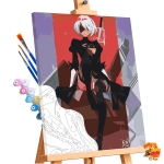 Картина по номерам NieR: Automata 2B