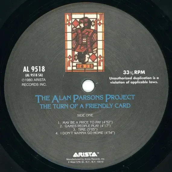 The Alan Parsons Project - The Turn Of A Friendly Card