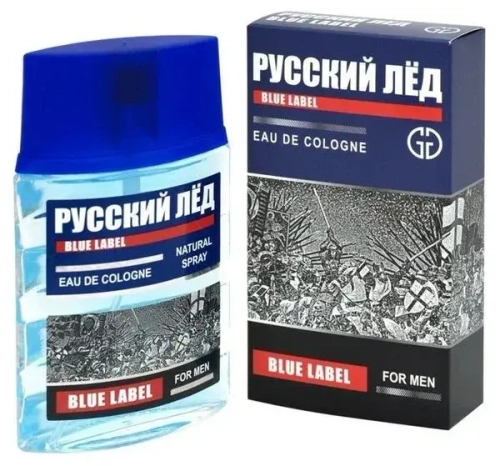 Туалетная вода для мужчин "РУССКИЙ ЛЁД BLUE LABEL" 60мл Россия