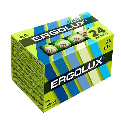 батарейка Ergolux LR-6 Alkaline BP-24