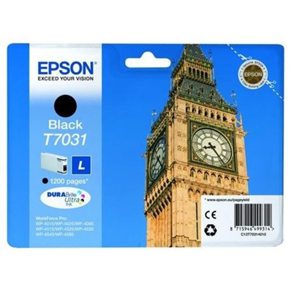 Картридж EPSON T7031 черный для WP-4015/4095/4515/4595