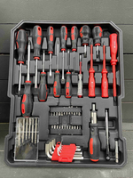 Набор инструментов для авто, 187 предметов (в чемодане на колесах)