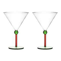 Набор креманок orb, 260 мл, зеленый/красный, 2 шт