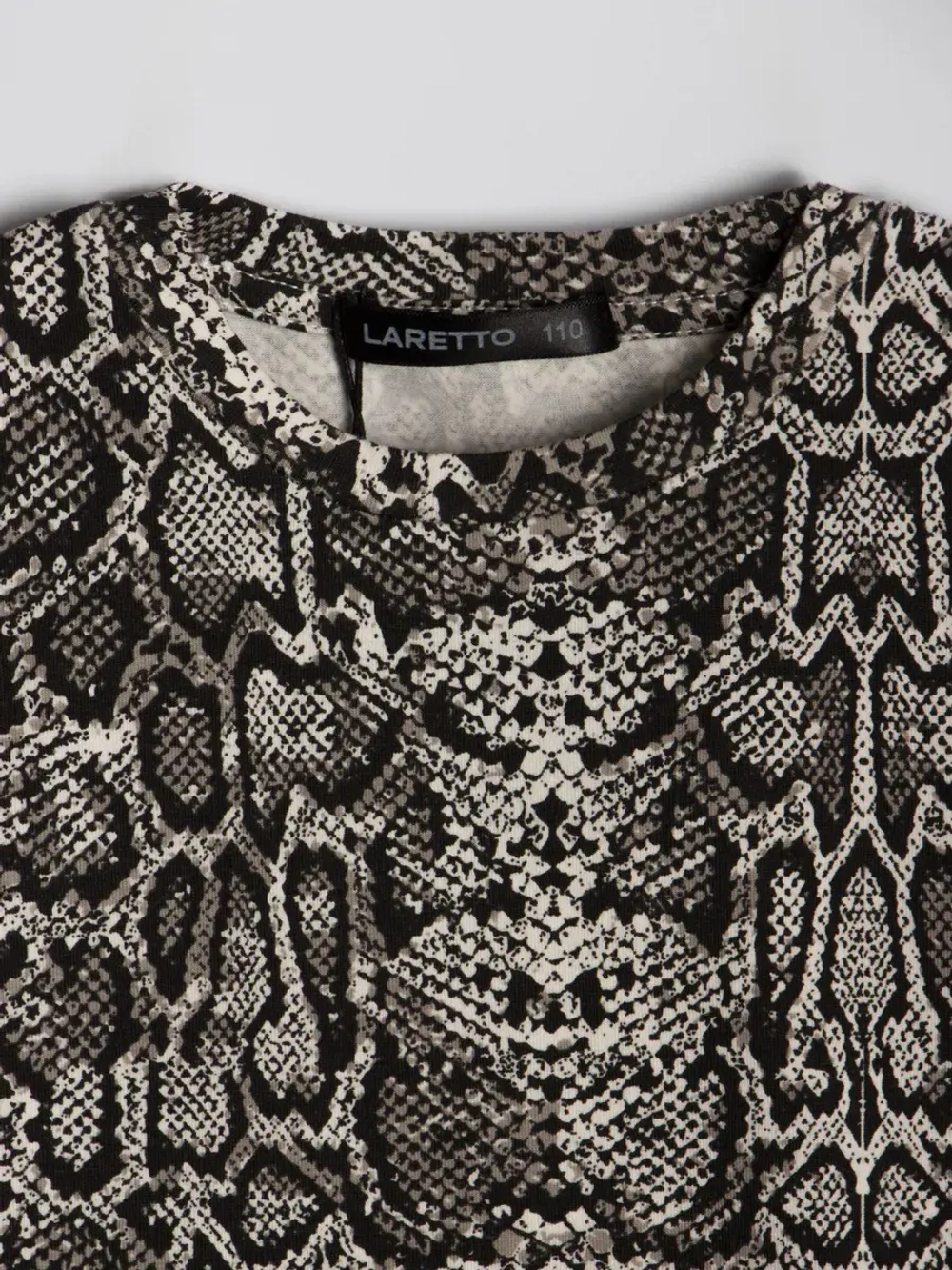 Футболка для девочки оверсайз, принт питон