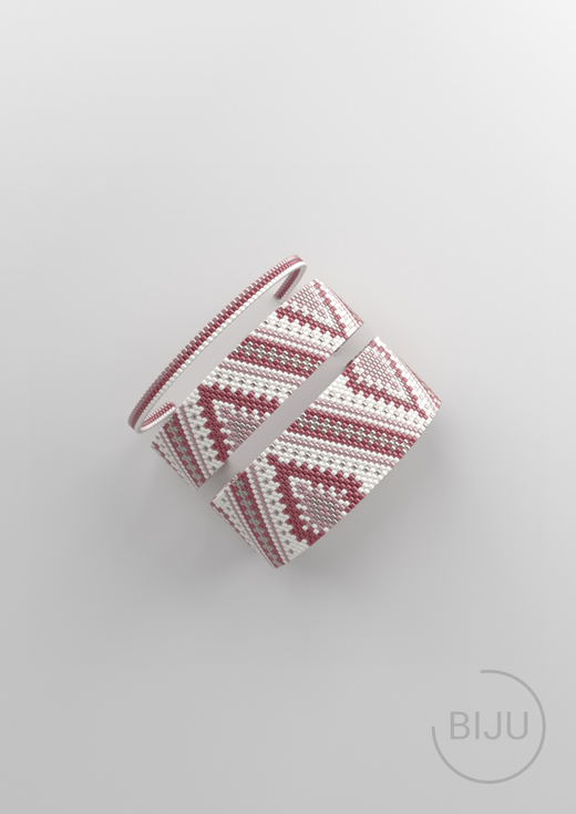 Схема PEYOTE, Схема браслета мозаичное плетение, узор из Miyuki Delica 11/0, файл PDF, №96