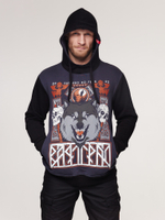 Худи Варгградъ мужская тёмно-серая «Первый среди равных» без начёса