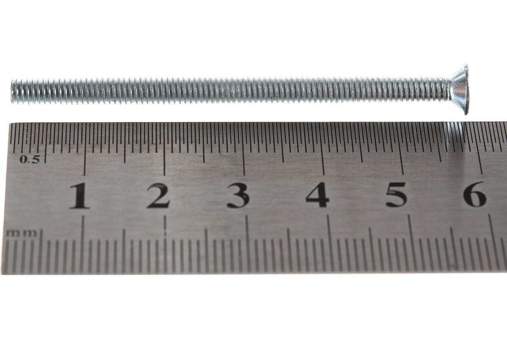 ВИНТ СТРОЙБАТ С ПОТАЙНОЙ ГОЛОВКОЙ ОЦИНК DIN 965 М 4Х60 8ШТ