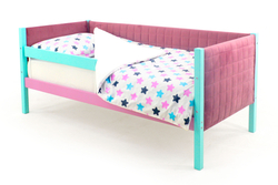 Детская кровать-тахта мягкая Бельмарко Svogen мятный-лаванда