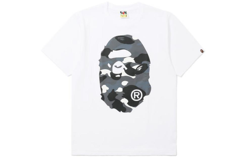 A Bathing Ape Bathing Ape Honeycomb Camo Big Ape Head Tee