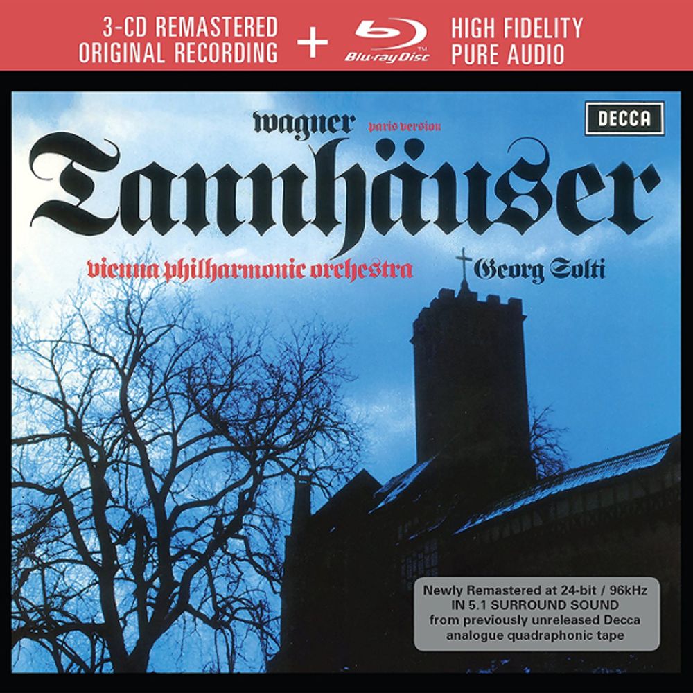 Georg Solti, Vienna Philharmonic Orchestra / Wagner: Tannhauser (Paris Version)(3CD+Blu-ray)