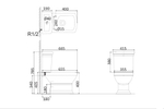 OR1002 Унитаз напольный Orleans нано белый HDC300P