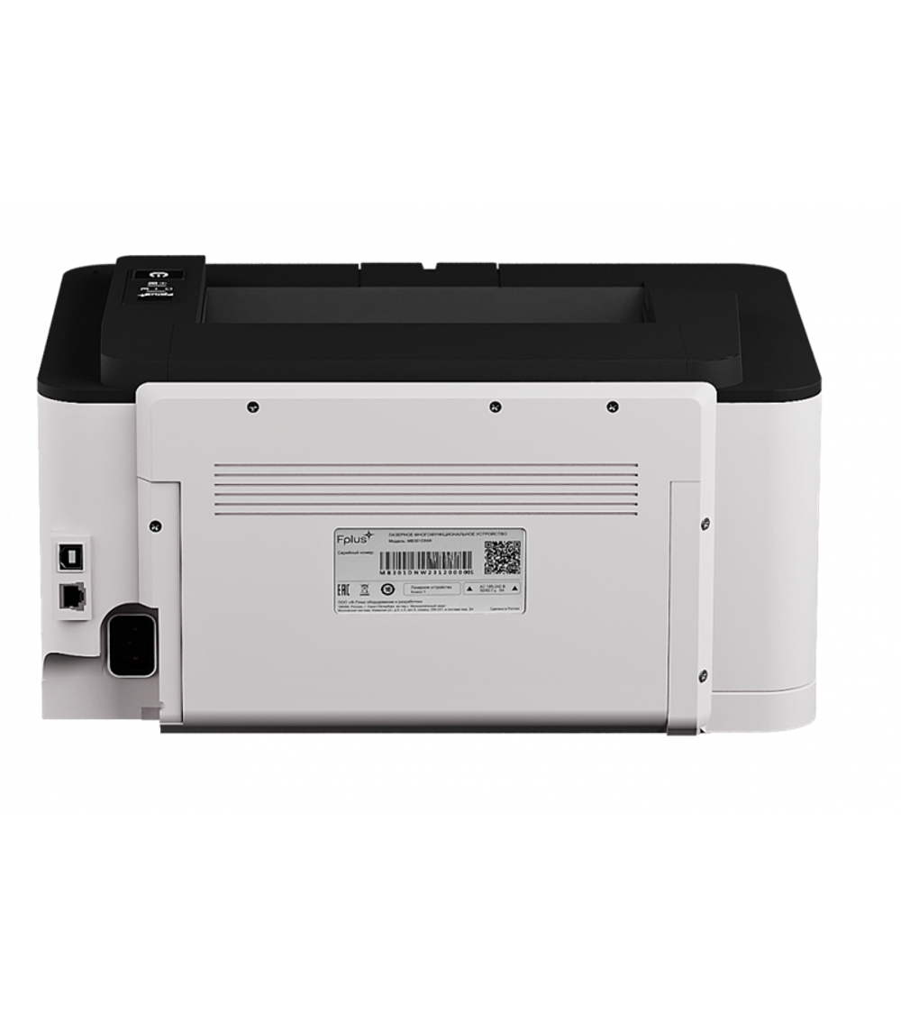 Принтер Fplus PB301DN (лаз. моно, A4, 30 стр./мин, 1200dpi., дуплекс, перв.стр. 4с., лоток 150л., 60-200 гр., USB, Ethernet, макс. 65000 стр/мес, 667МГц, 512Мб, стартовый картридж 3000 копий)