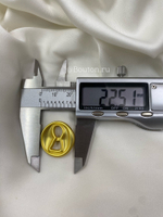 Пуговицы матовое золото "Замочная скважина" Скиапар.