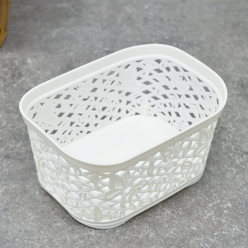 Корзина для хранения 1л "Keeplex Fiori" 16,3*12,2*8,7см, белое облако