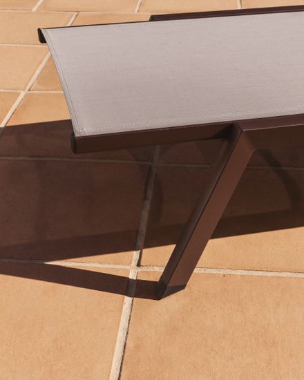 Шезлонг Capraia из коричневого алюминия