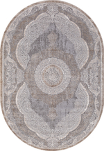Ковер 03880C - GREY / BROWN - Овал - коллекция ARMINA размер 300*400 см