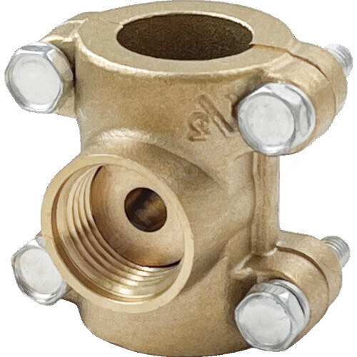 Обойма-тройник латунь ремонтная Ду 20х15х20 (3/4"х1/2"х3/4") ВР/ВР VALFEX VF.755.L.034.012.034