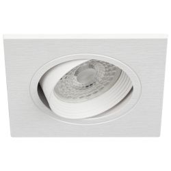 Светильник встраиваемый декоративный ЭРА KL92-1 WH под лампу MR16 GU5.3 белый пластиковый | Декоративные встраиваемые светильники