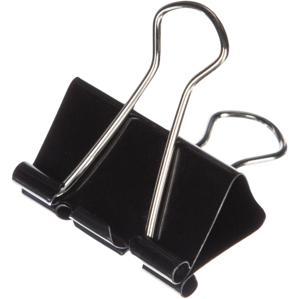 Зажимы для бумаг Выбор есть (Attache Economy) 51 мм чёрные (12 штук в упаковке)