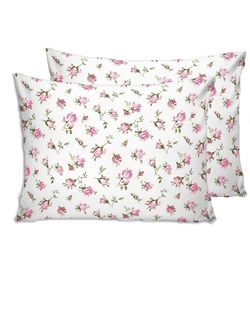 Постельное белье сатин Milky Garden "Розы" семейное Наволочка 50x70 см 2 шт Простынь на резинке 160x200 см Пододеяльник 145x215 см 2шт