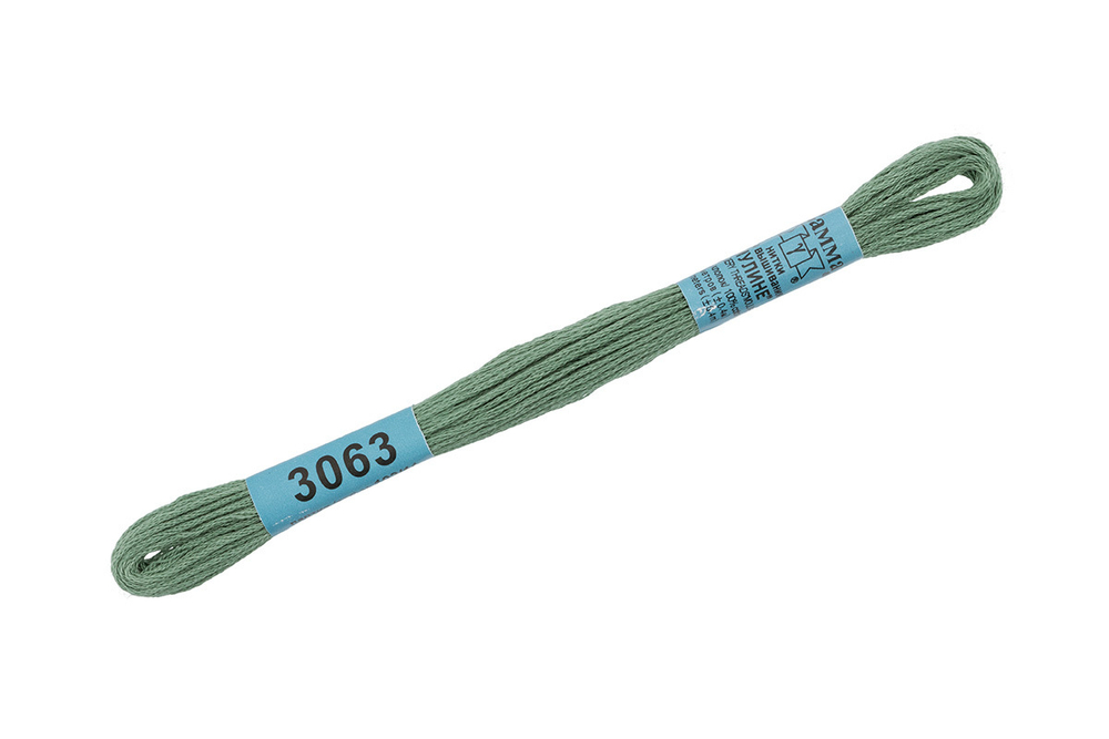 Мулине "Gamma", 100% хлопок, 8 м, №3063
