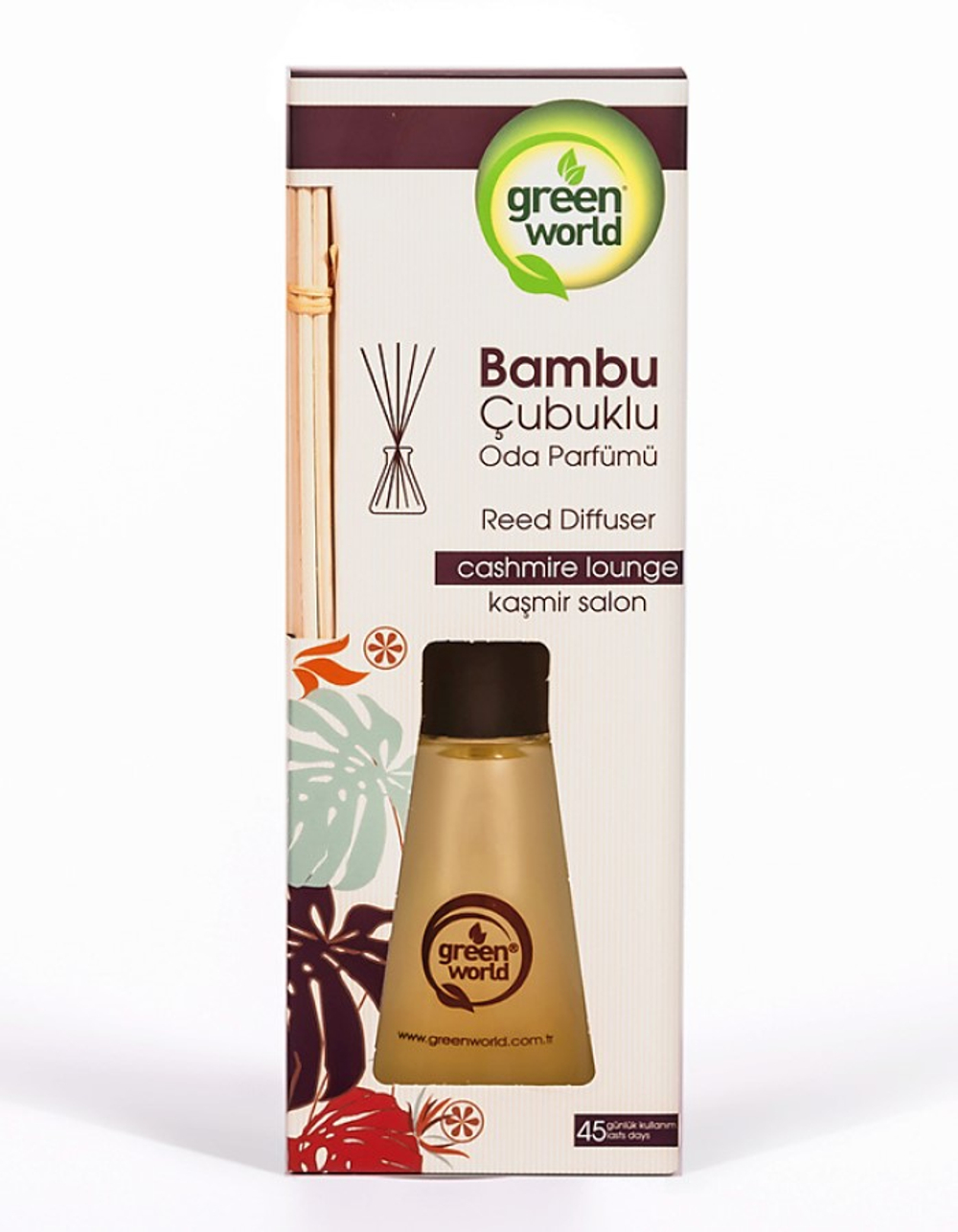 Green World Диффузор для дома с палочками Cashmire Lounge 75мл