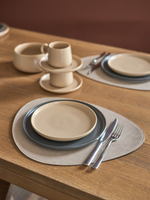 Набор из 2-х двухсторонних сервировочных салфеток drop, 33х41 см, шоколадный/бежевый