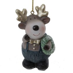 GAEM Фигурка декоративная подвесная "Олень", L5 W3,5 H8,5 см, 4в.