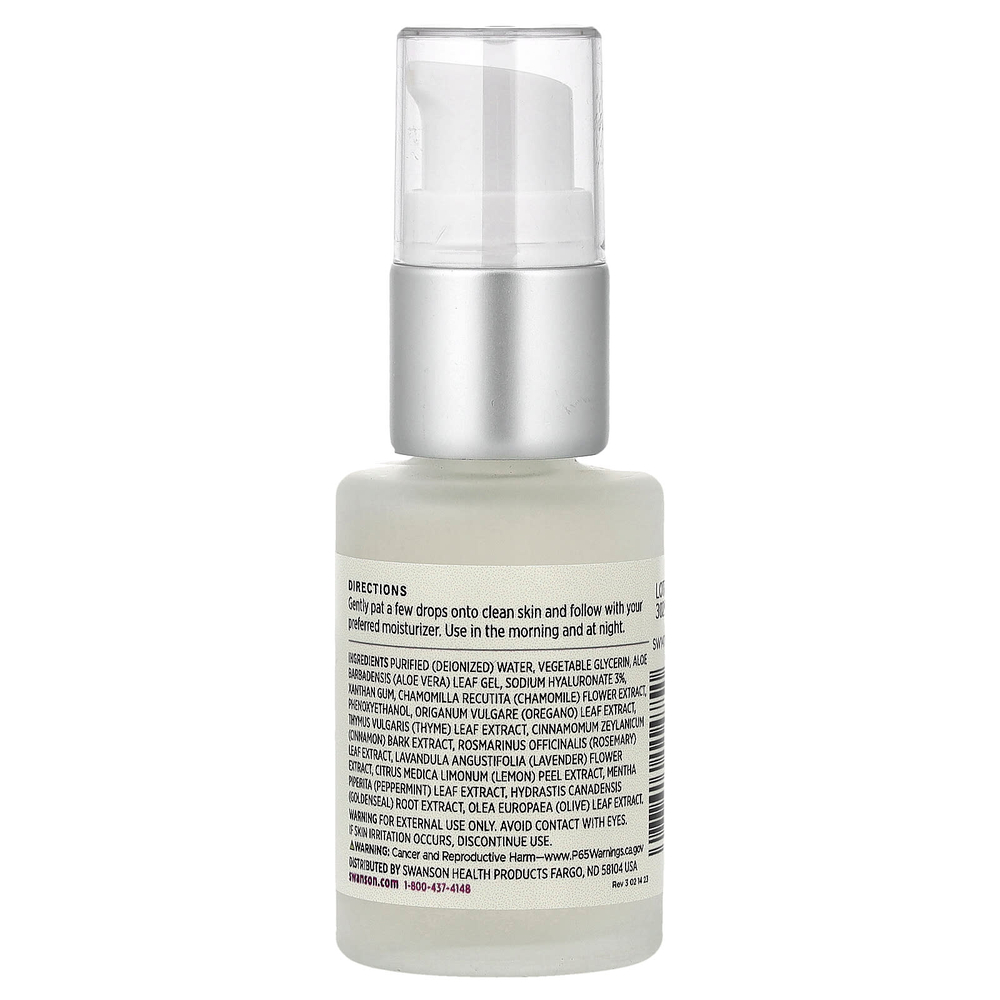 Swanson, Сыворотка с гиалуроновой кислотой, 29,6 мл (1 жидк. унц.)