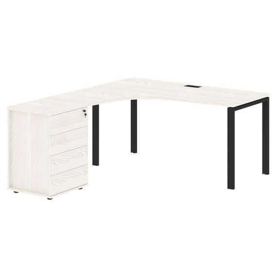 Стол эргономичный с тумбой EUCET 1518(L)  1560х1880х750 EDIS