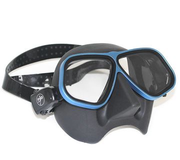 Маска FanDiver F299 с алюминиевой рамкой черный/синий