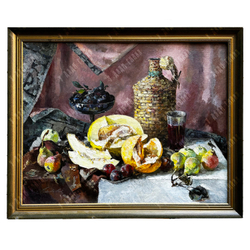Павловский Генрих Васильевич (1907–1973). Натюрморт с фруктами и вином. 1958 год