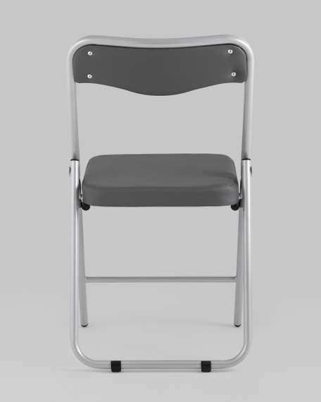 складной Джонни экокожа серый каркас металлик