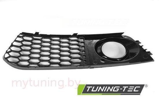 Решетки в бампер GLOSSY BLACK для Audi A4 B8