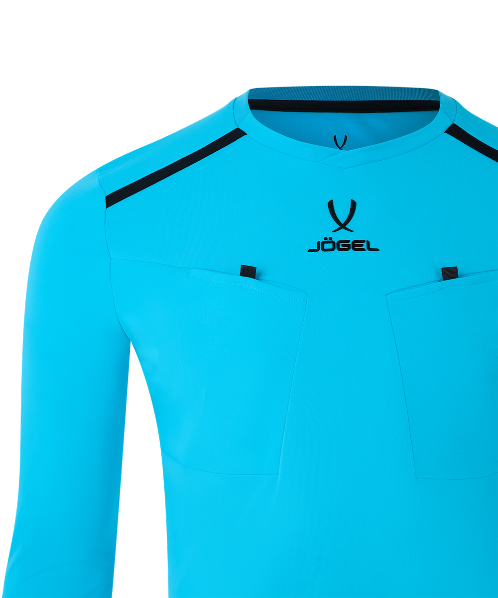 Футболка судейская с длинным рукавом DIVISION PerFormDRY Referee LS Tee, голубой