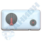 Навесной бак для с/х 1000 л с откидной крышкой 380 мм и фланцевой крышкой 190 мм Анион 1000 л.(1570x820x1150см;белый) - арт.559576