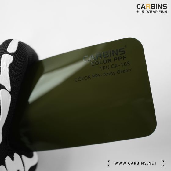 Carbins Color PPF Army Green CR 16S хаки цветная полиуретановая защитная антигравийная пленка