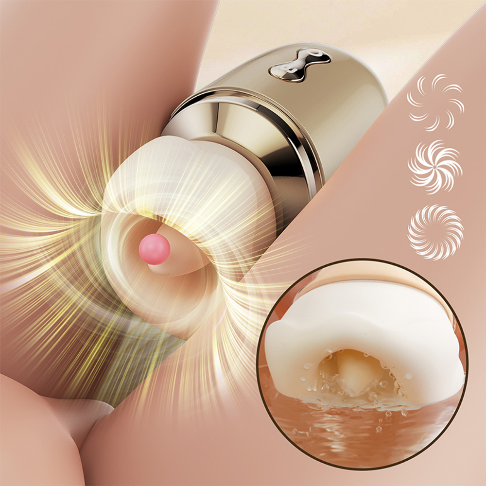 Имитатор куннилингуса BeYourLover Lippy (Губы) вакуумно-волновой с функцией лизания и нагревом