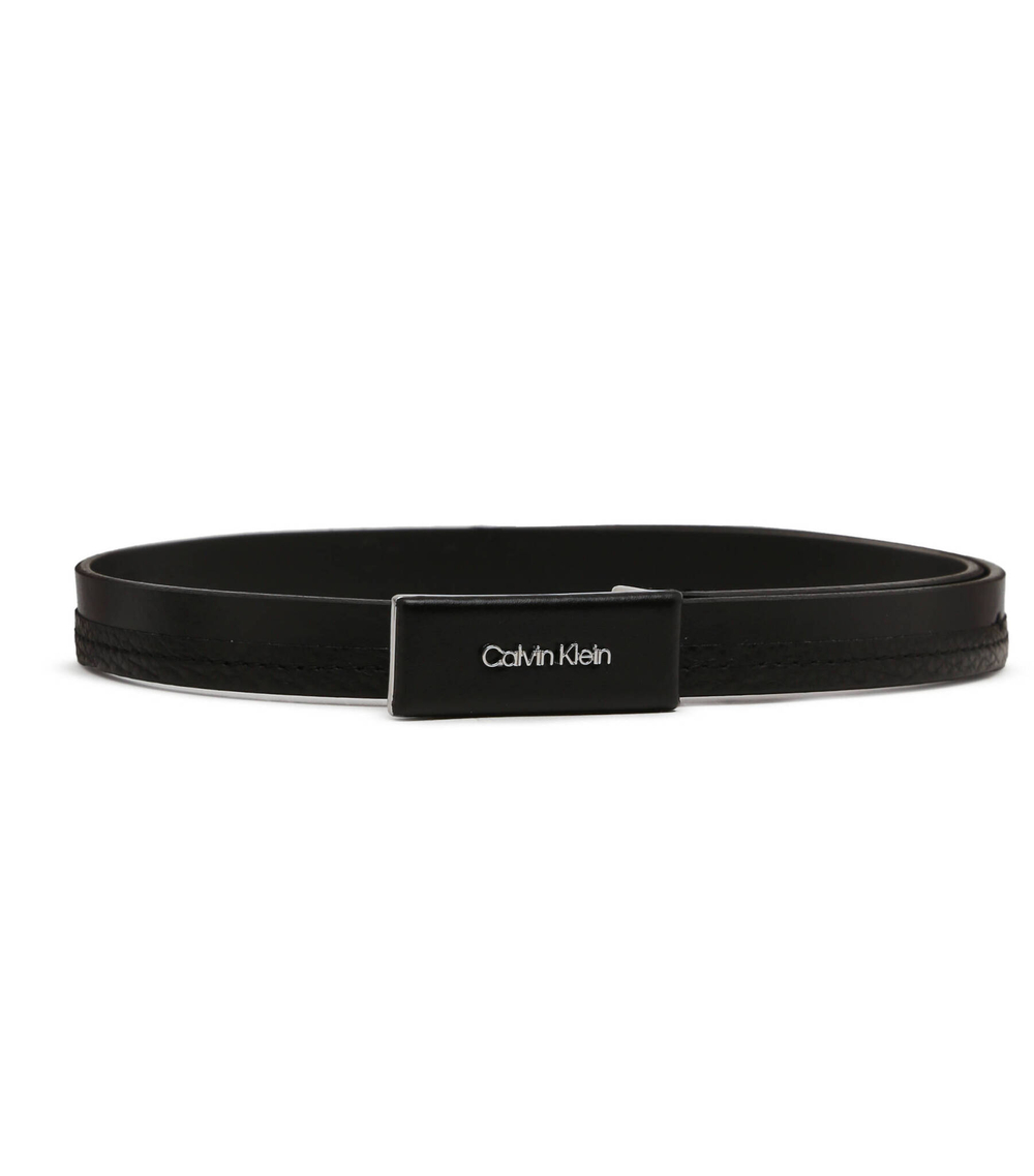 Кожаный ремень DAILY DRESSED PLAQUE 2CM BELT Calvin Klein - черный(K60K610499)