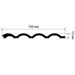 Cosca Decor. Панель RP013, 156х12x2800мм, Экополимер