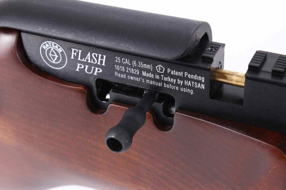 Винтовка пневматическая Hatsan FLASHPUP QE, cal. 6.35mm (дерево)