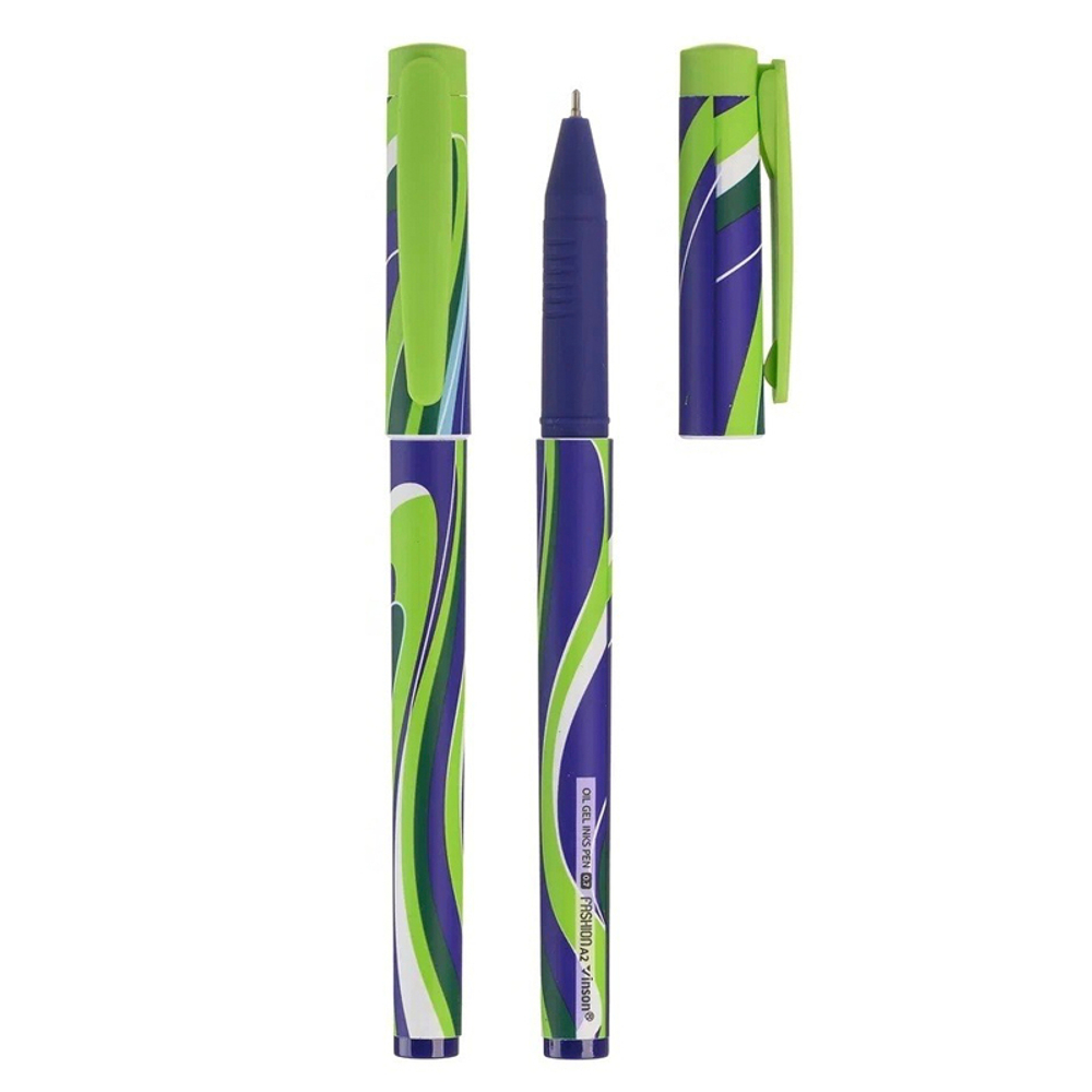 Ручка шариковая, масляная, Vinson, синие чернила, серия "Line", 20 шт