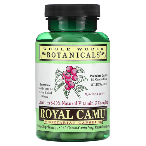 Whole World Botanicals, Royal Camu, 350 мг, 140 растительных капсул