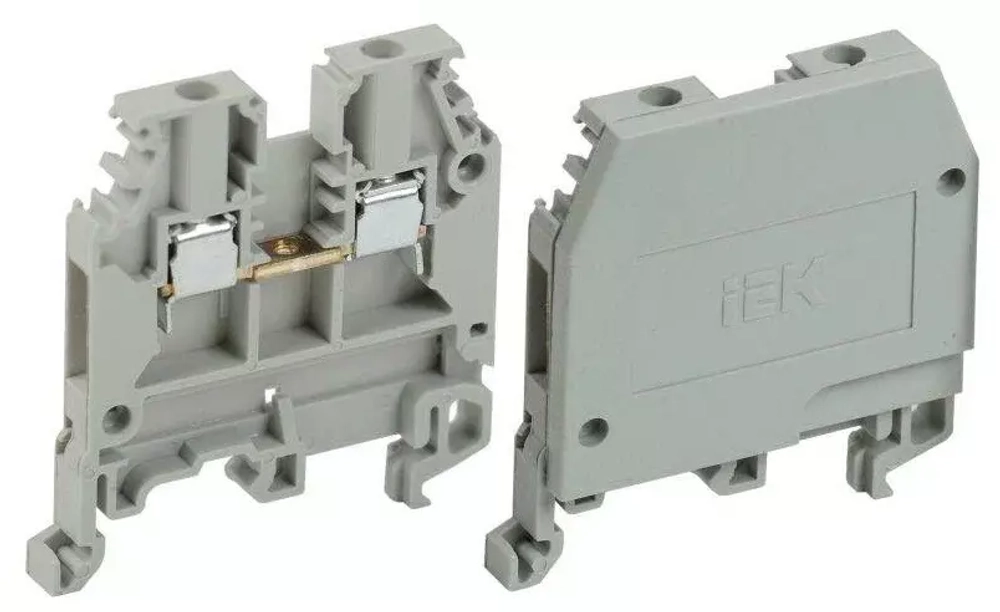 Зажим наборный ЗНИ-2,5мм 2 (JXB24A) серый ИЭК  YZN10-002-K03