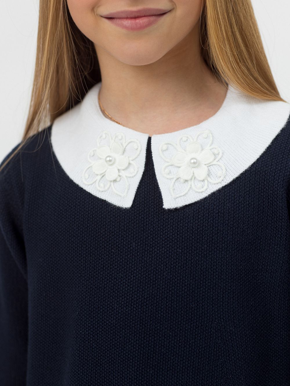 Платье в школу для девочки AT999 синий