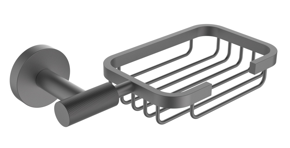 5504-G Мыльница настенная, решоточная (ГРАФИТ) ViEiR  (24/1шт)