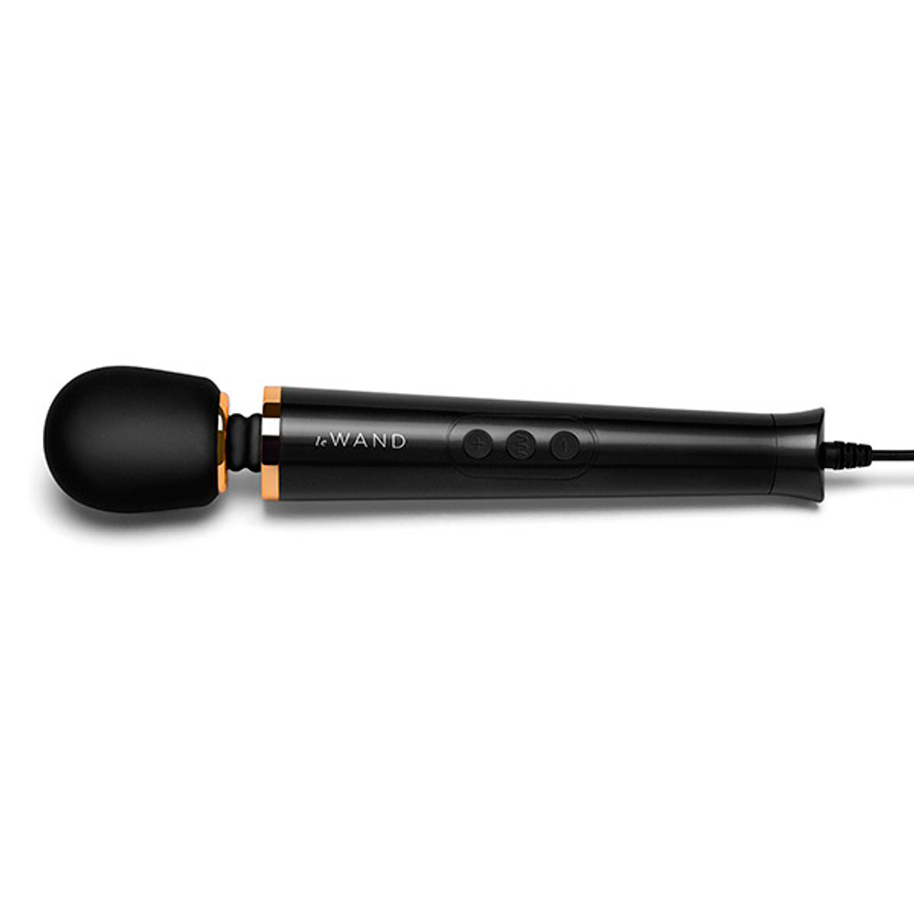 Черный проводной вибратор 25см Le Wand Petite Vibrating Massager LW-050-BLK